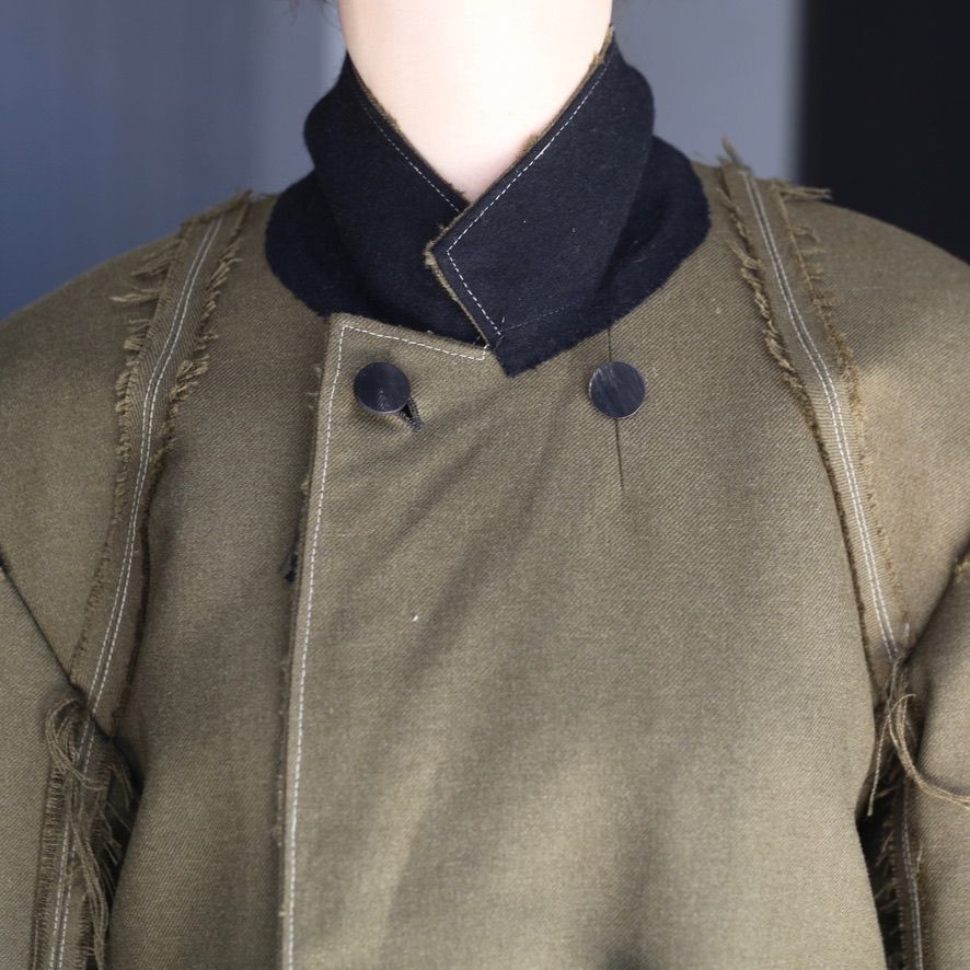 【残り一点】Slash Seam Hunting Tailored Jacket With Damaged(70'S VINTAGE FRENCH ARMY)