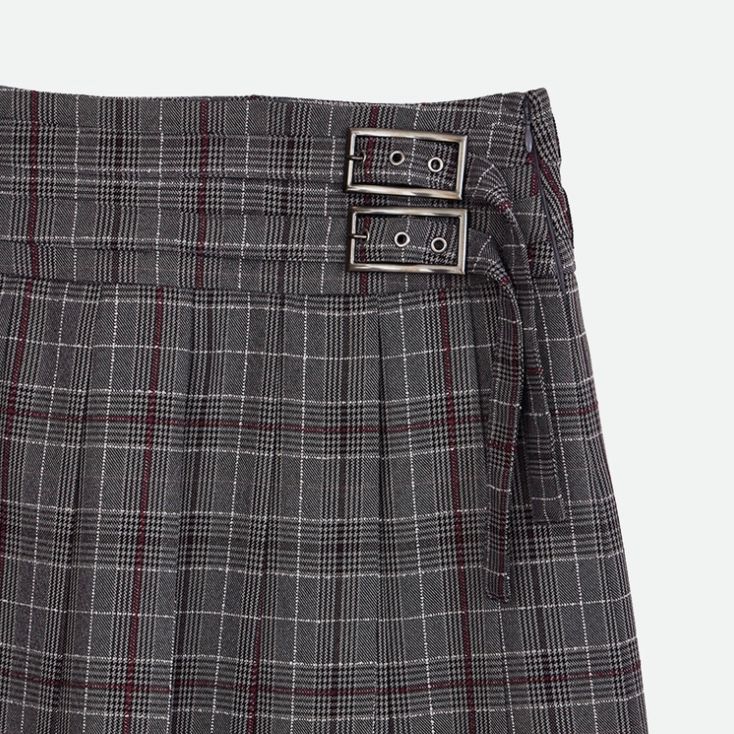 【残り一点】Check Wrap Like Midi Skirt