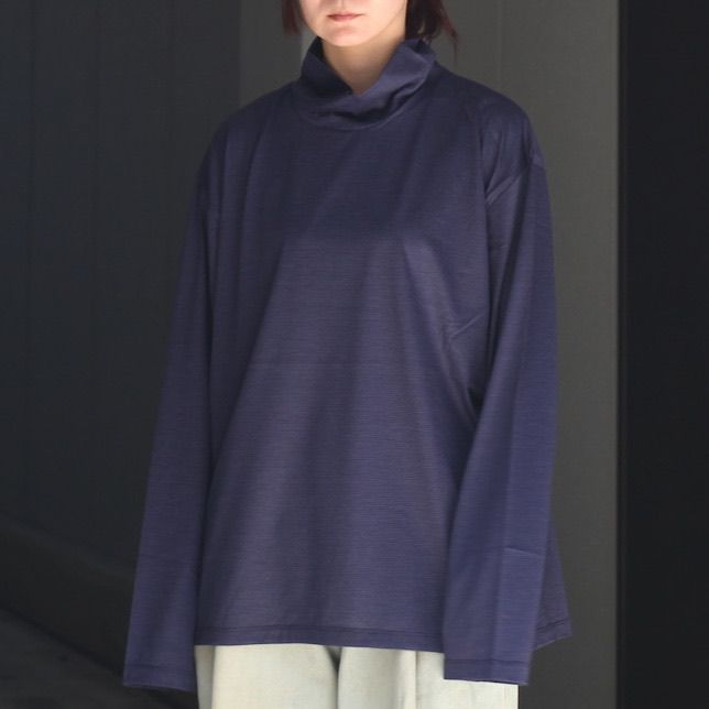 【残り一点】36G Wool Stripe Turtle Neck