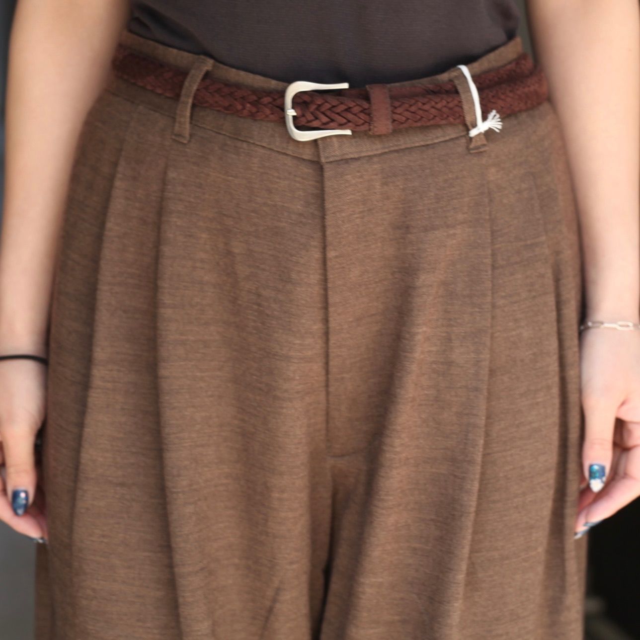 【残り一点】36G Wool Herringbone Trouser