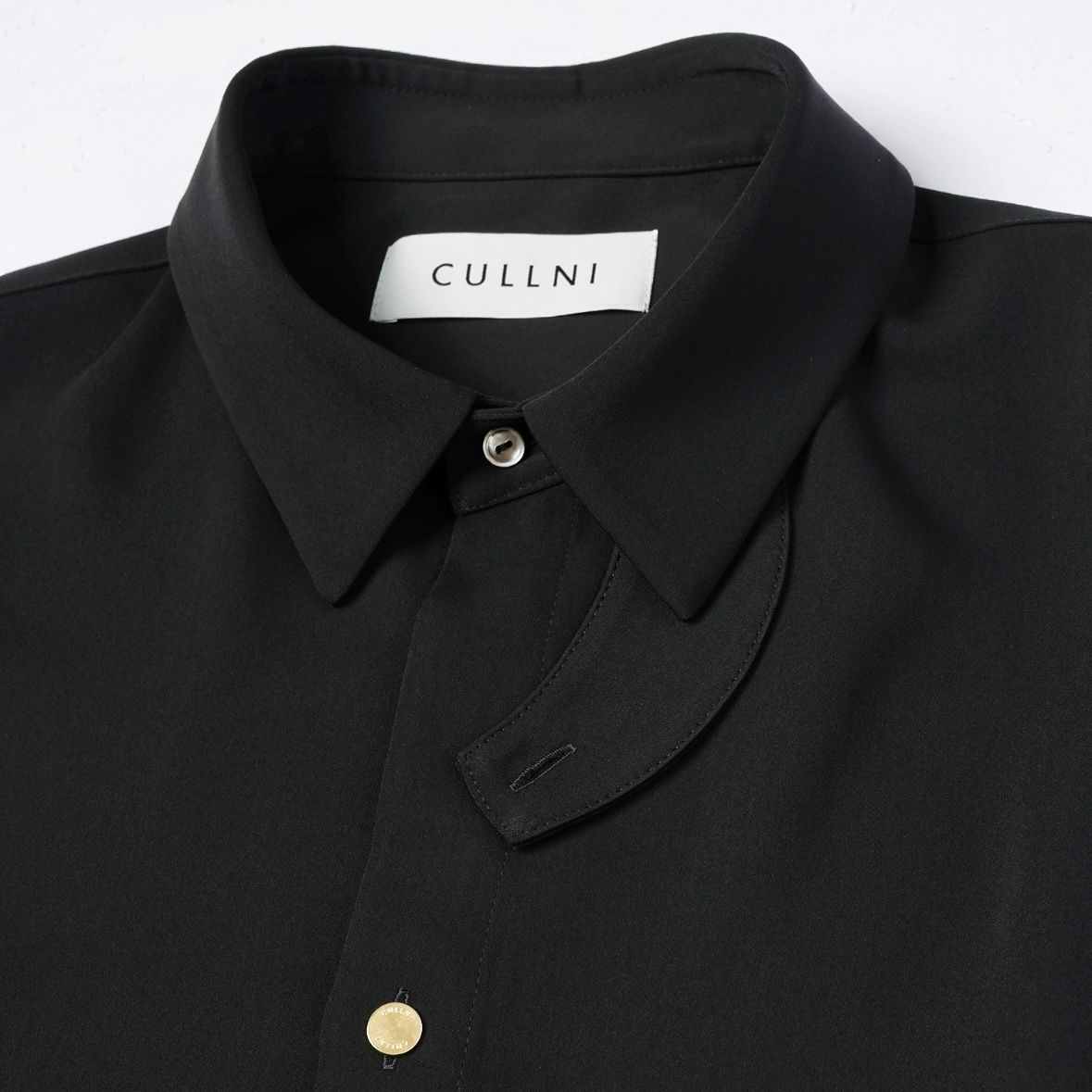 【残り一点】Double Cloth Chin Tab Long Sleeve Shirt