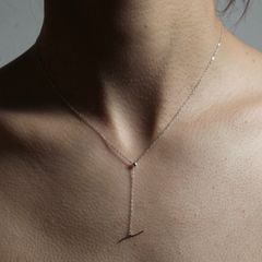 【お取り寄せ注文可能】YU-KIN Silver Chain Lariat Necklace