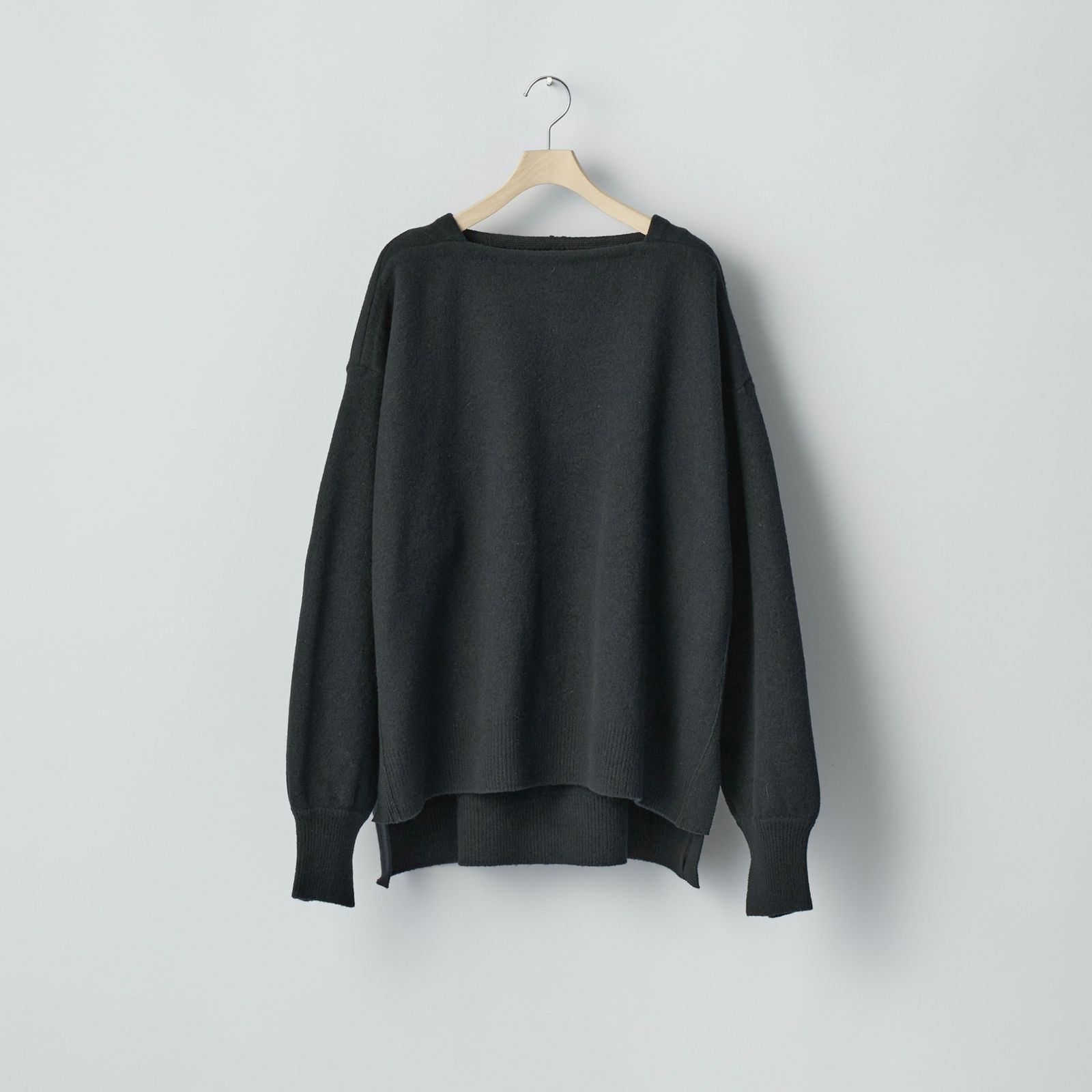 【残り一点】Extra Fine Wool Knit Boat Neck LS