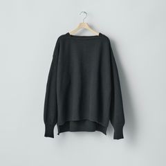 【残り一点】Extra Fine Wool Knit Boat Neck LS