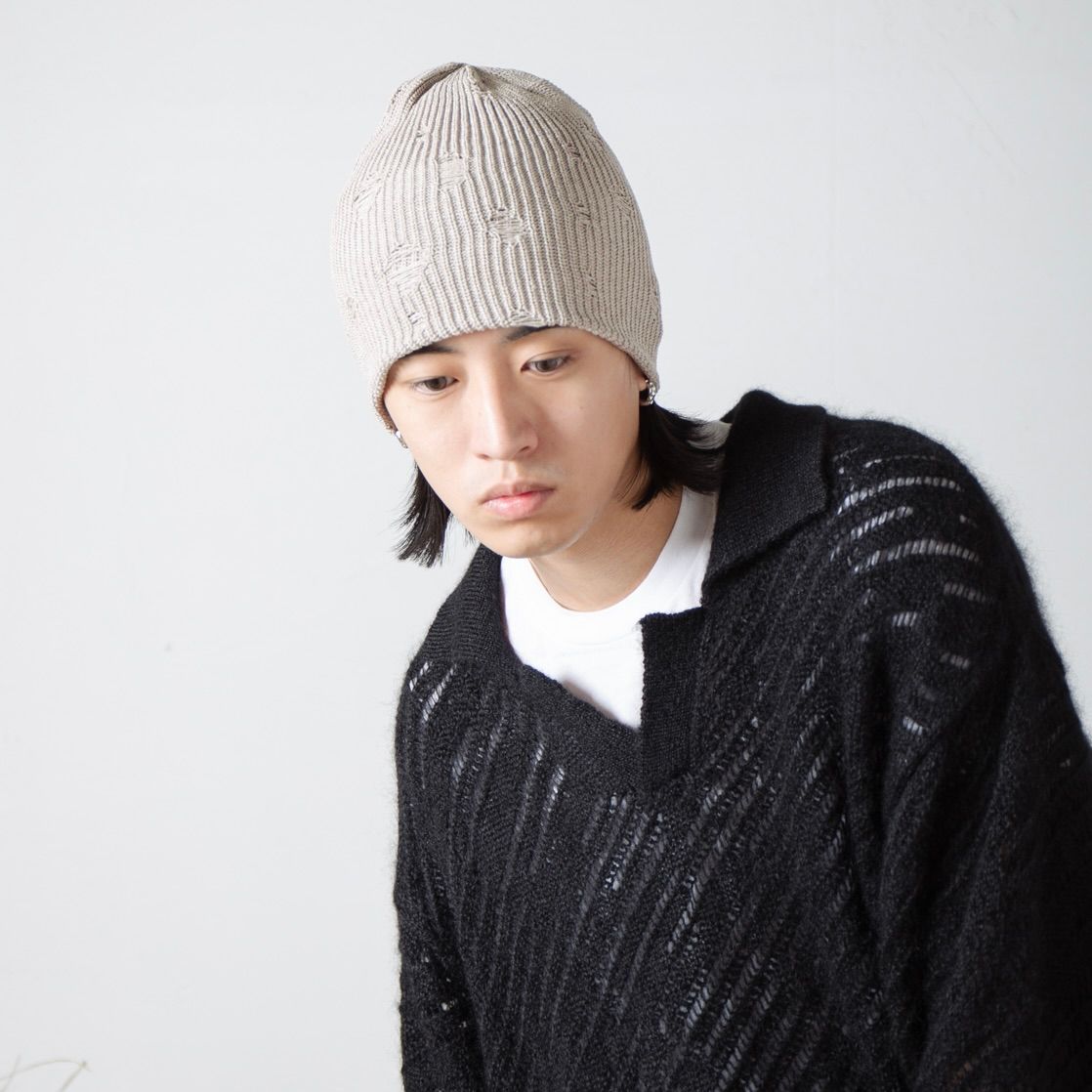 【残り一点】Damage Summer Knit Beanie