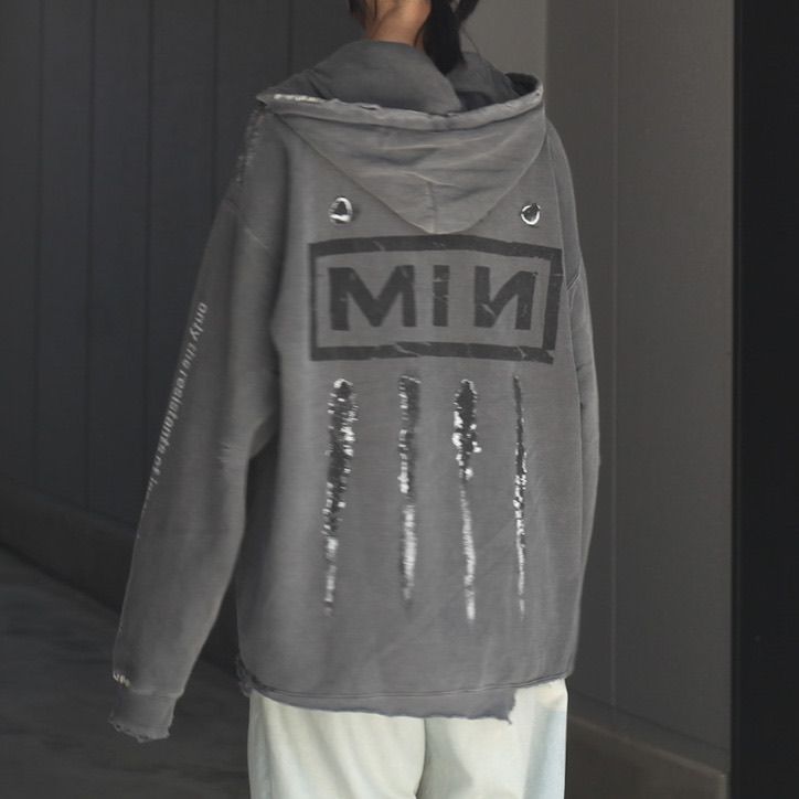 【残りわずか】Bootleg Hoodie With Repaired(SHINE)
