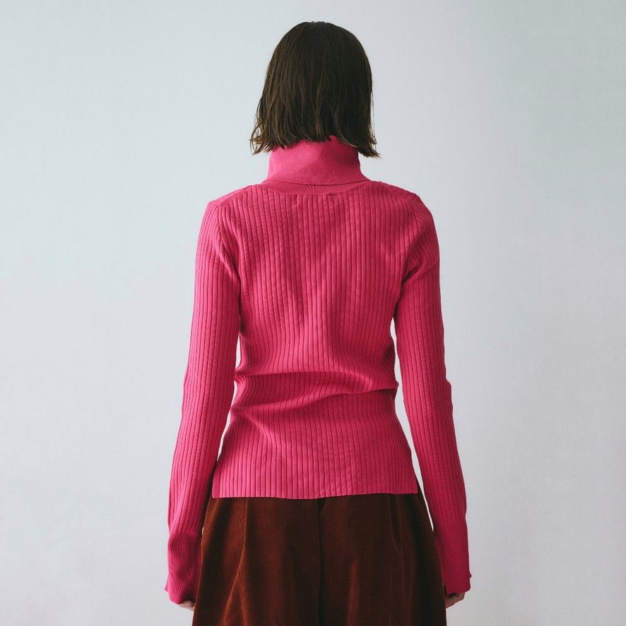 【残り一点】Stand Collar Knit Top