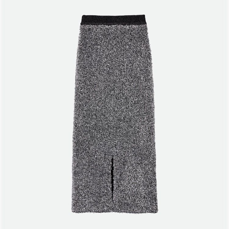 【残り一点】Glitter Tape Yarn Knit Skirt