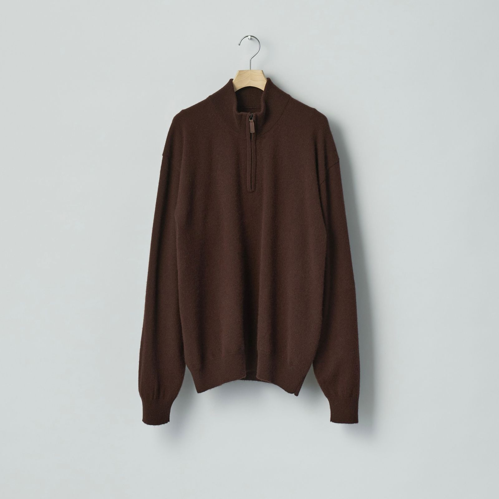 【残り一点】Pure Cashmere Knit Half Zip LS