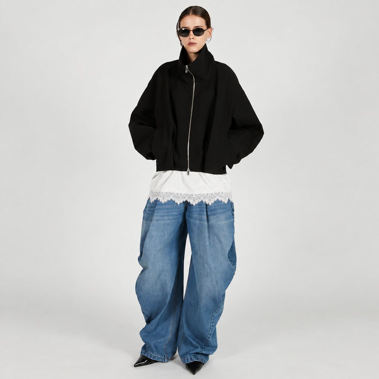 【残り一点】Drape Denim Pants