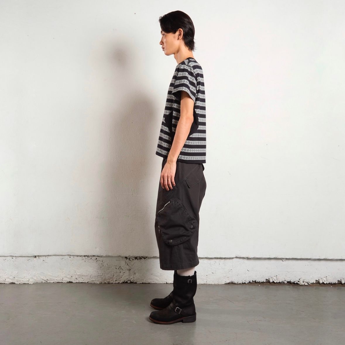 【残り一点】Nordic Pattern Jacquard T-Shirt