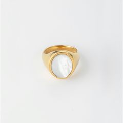 【お取り寄せ注文可能】How Raw Oval Stone Ring(GOLD)