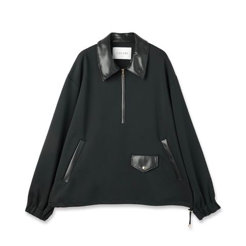 【残り一点】Double Cloth Half Zip Riders Pullover