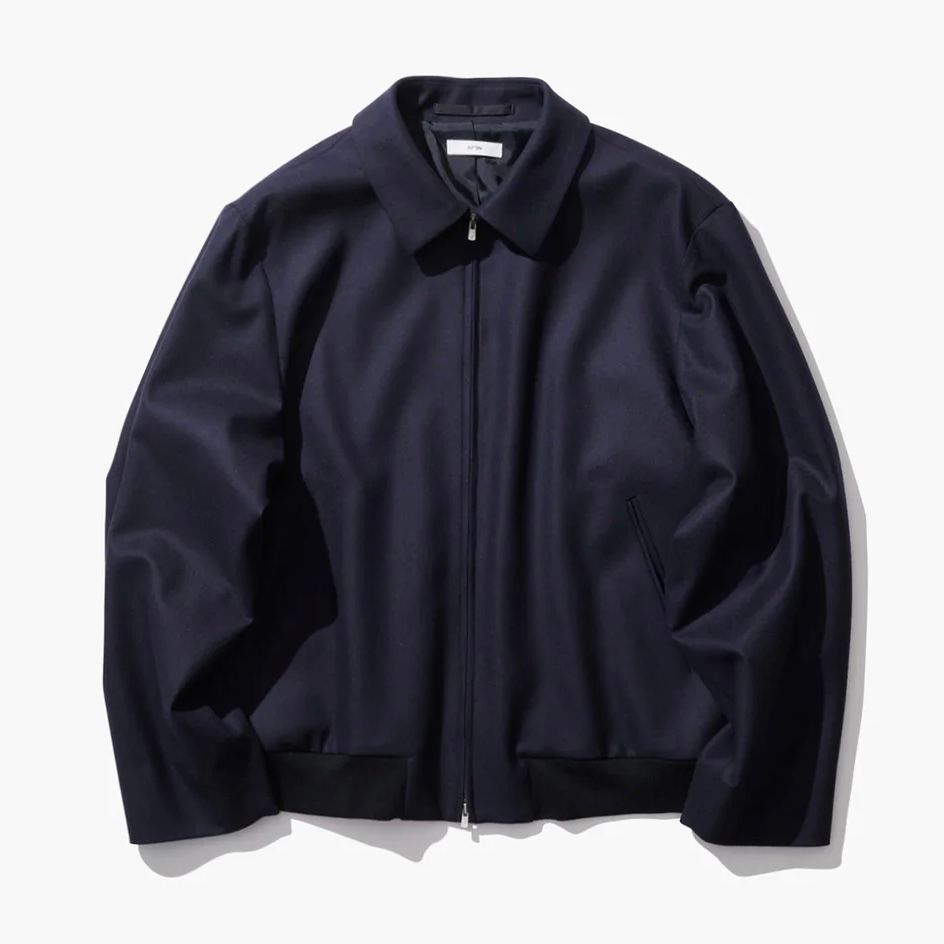 ATON - 【残り一点】Merino College Flannel Flight Jacket | ACRMTSM ONLINE STORE