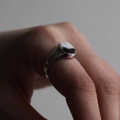 【残り一点】Signet Oval Ring M(ZEBRA JASPER)