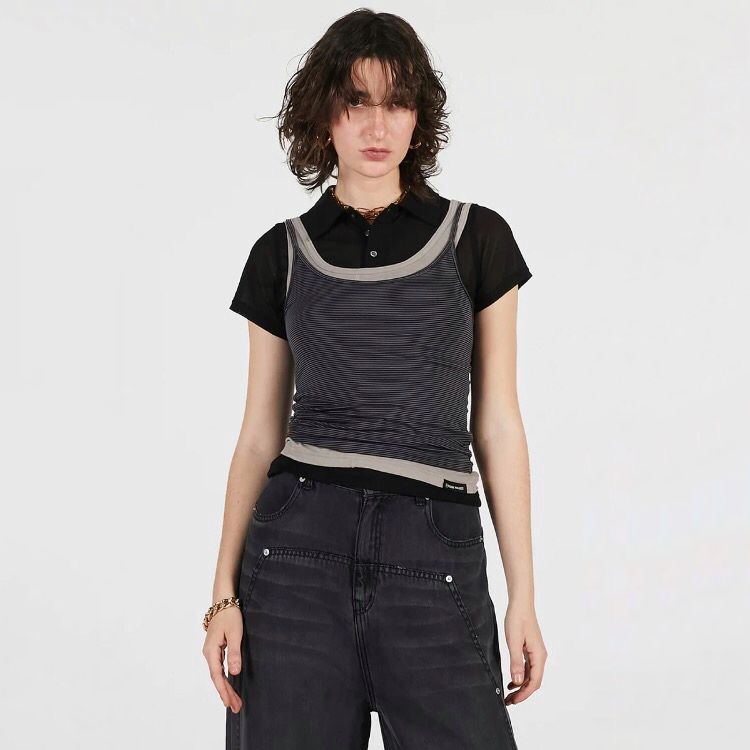【残り一点】Layered Polo Shirt