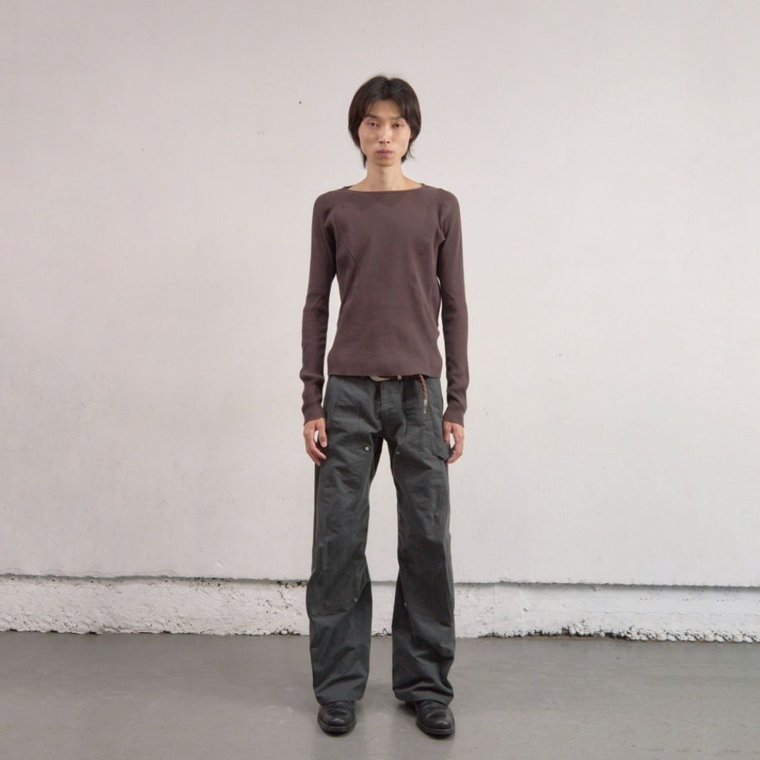 【残り一点】Curved Leg Double Knee Work Pants