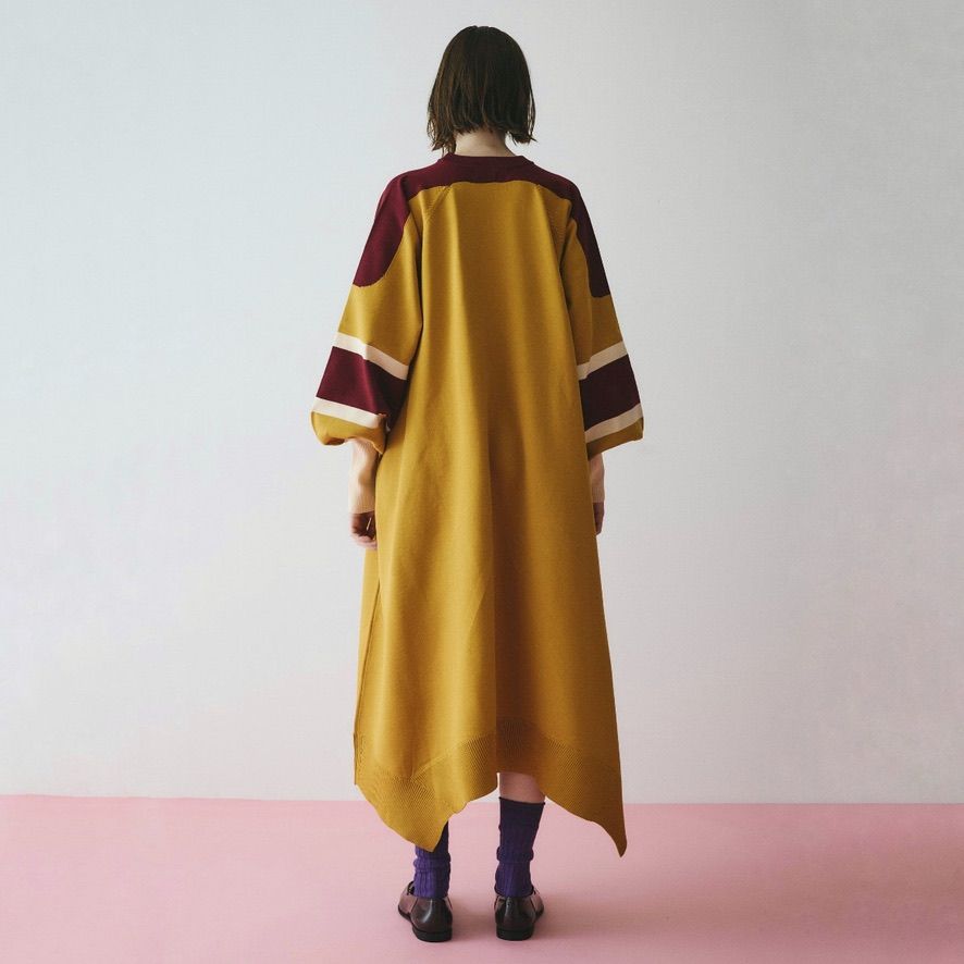 【残り一点】Bi Color Knit One Piece