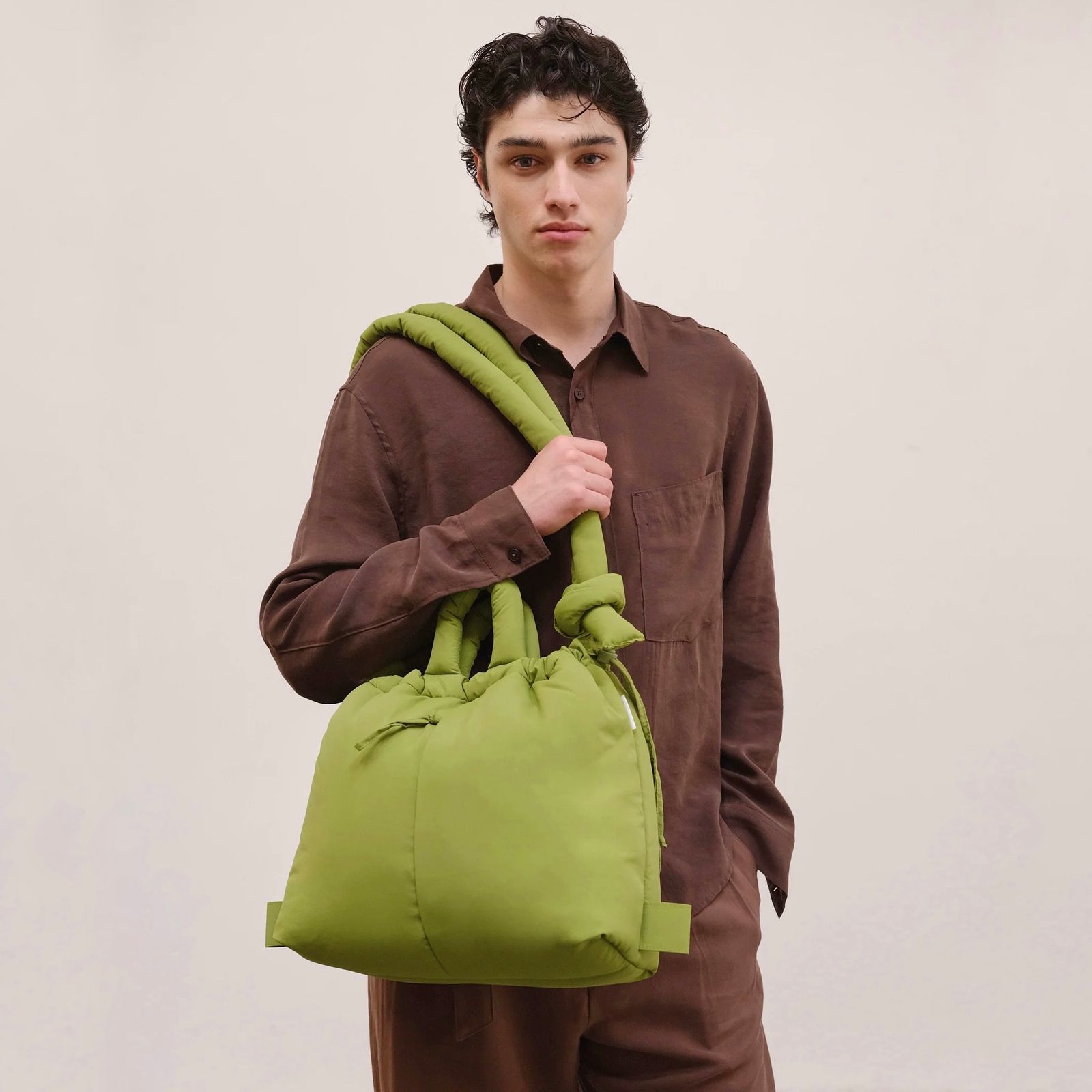 OLEND /Ona Soft Bag 季節限定色 コットン生地 迷彩 Pukas-Surf-Shop-olend-handbags