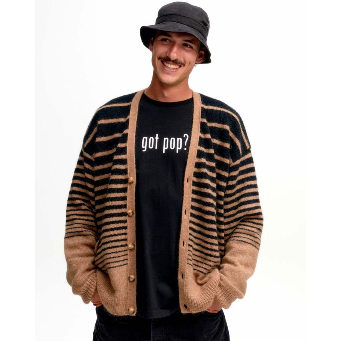 Pop Trading Company - 【残りわずか】Striped Cardigan