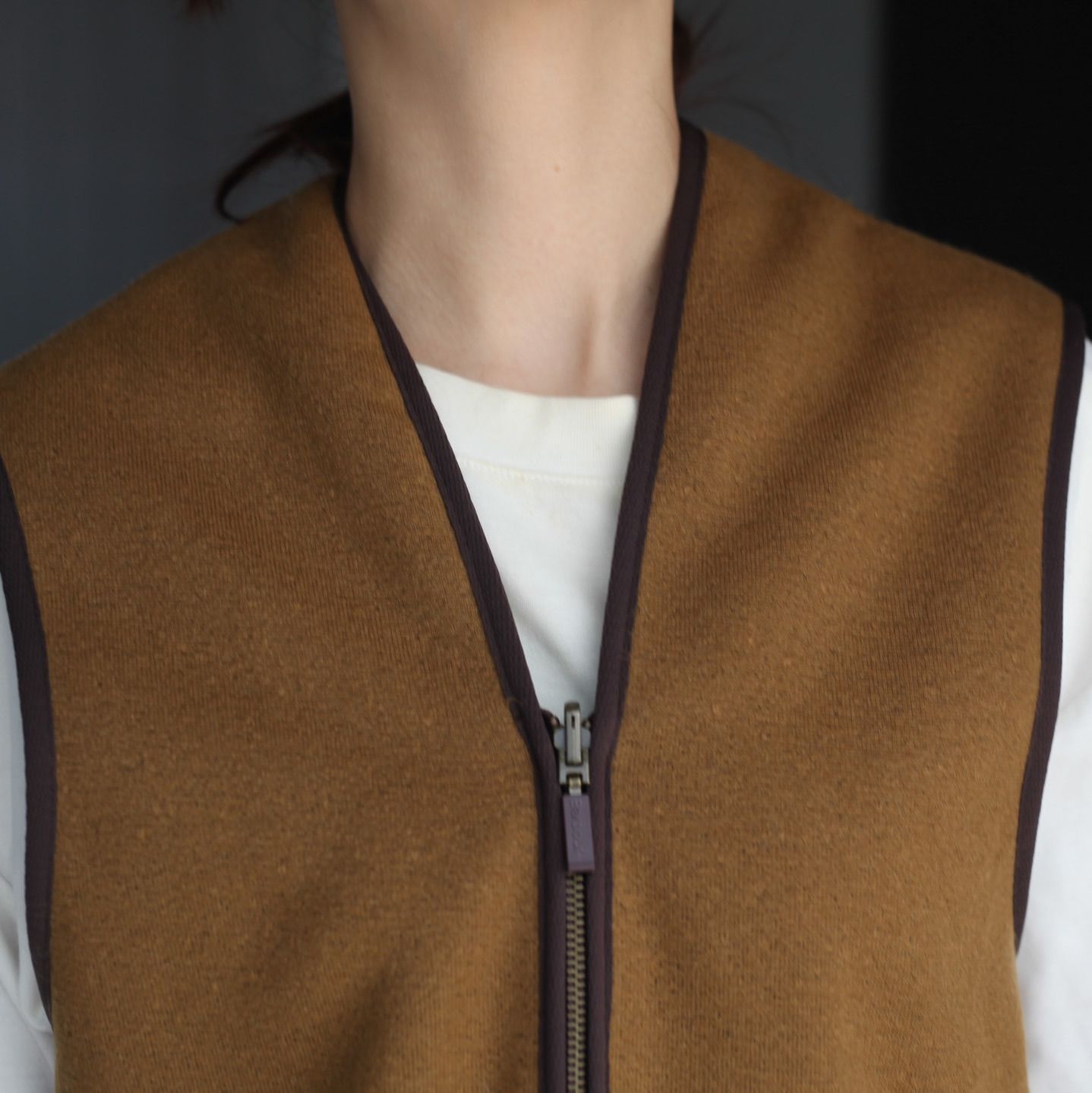 【残り一点】Warm Pile Waistcoat Zip In Liner