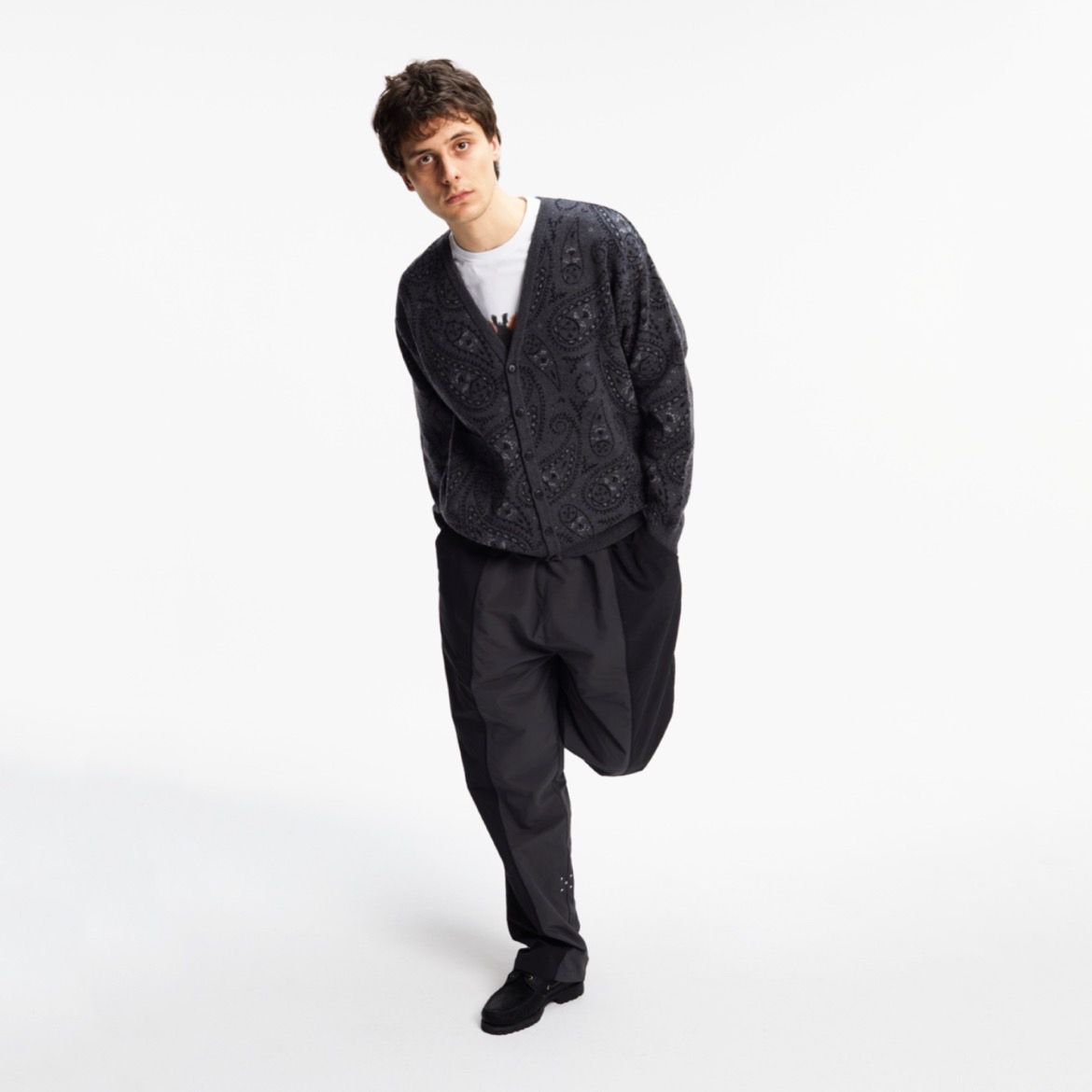 Pop Trading Company - 【残り一点】Paisley Knitted Cardigan