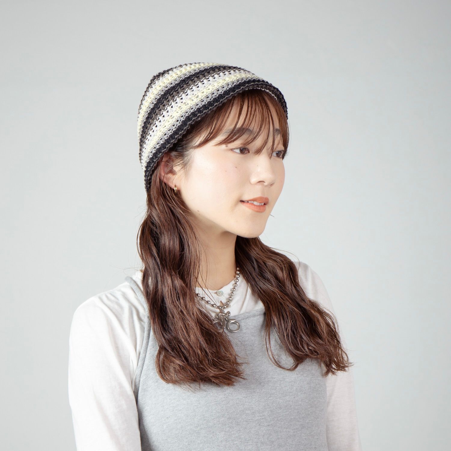 【残り一点】Multi Border Knit Hat