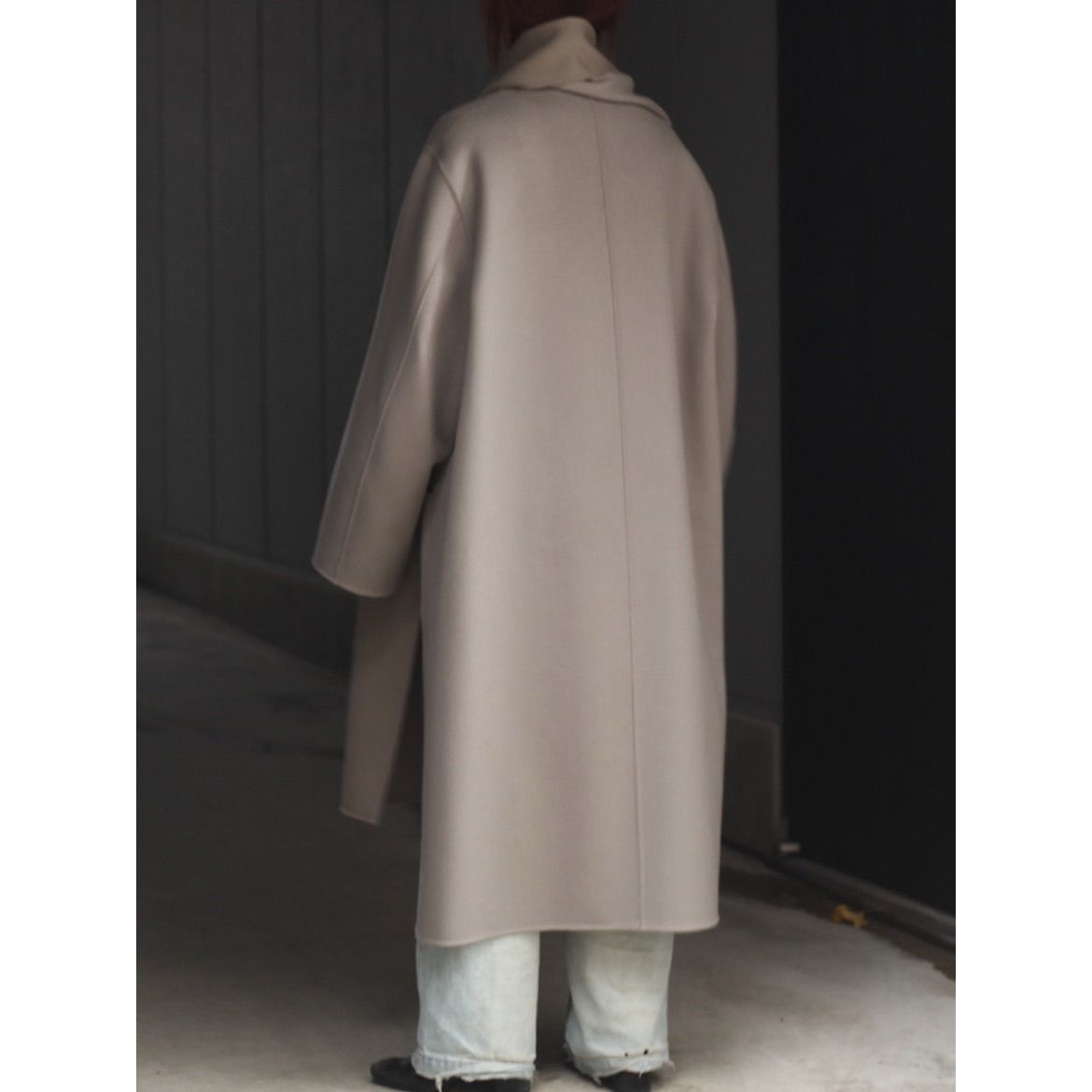 【残りわずか】Wool Cashmere Beaver Reversible Stole Coat