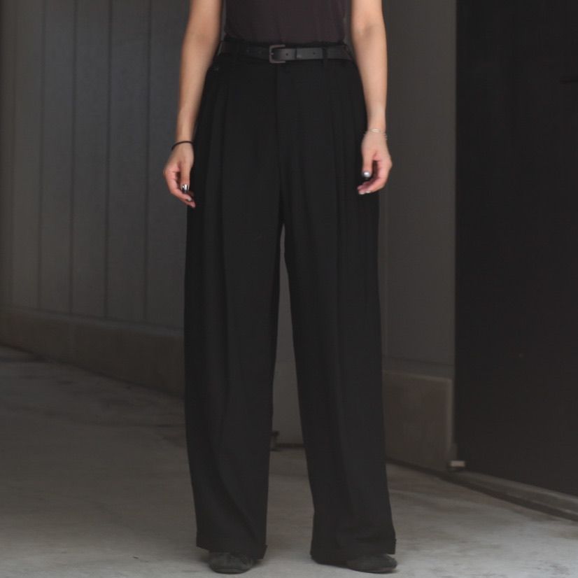 【残り一点】3 Tuck Wool Serge Trousers