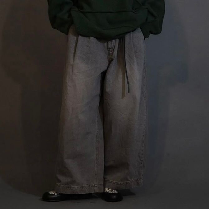 【残り一点】12OZワイドデニムパンツ(USED)
