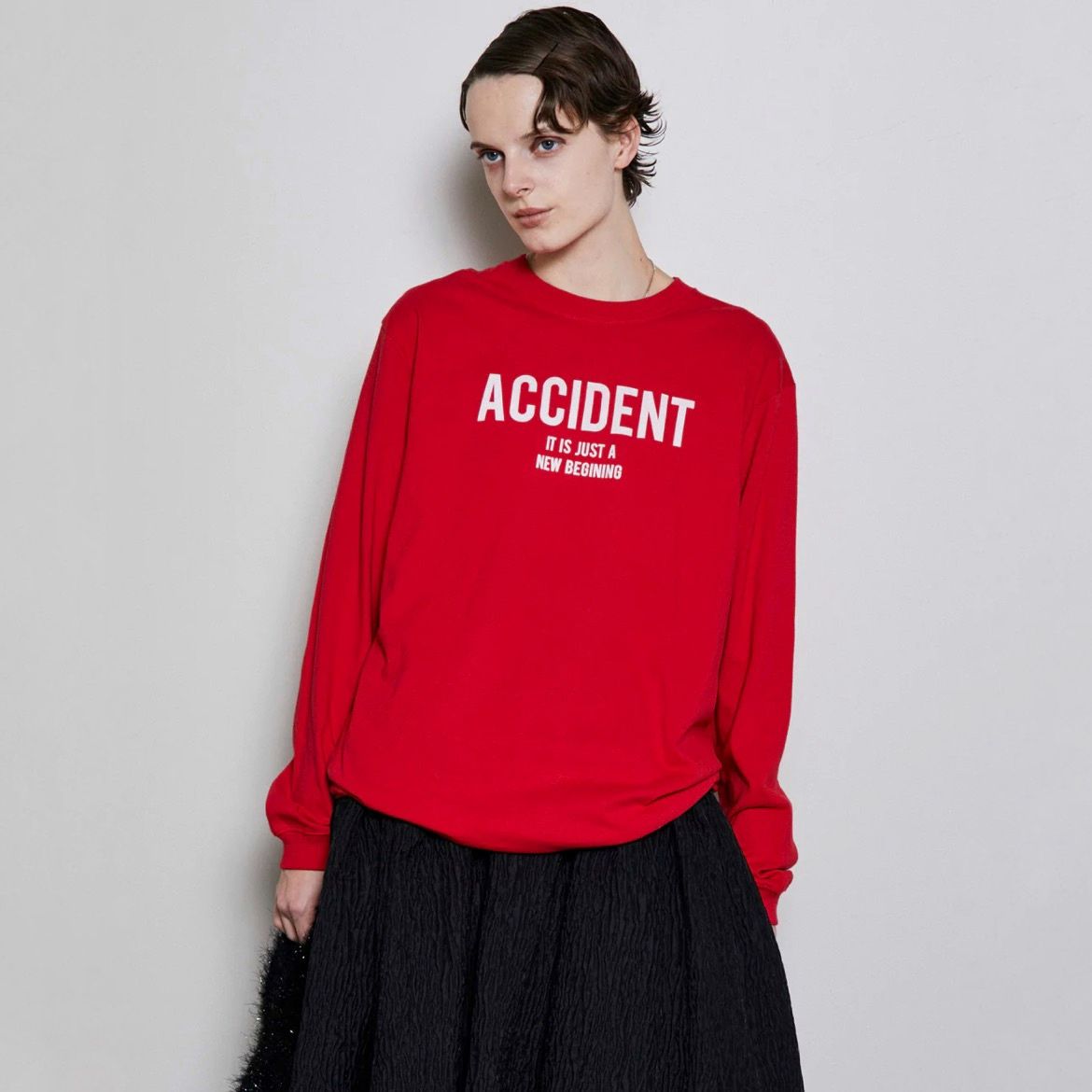 MAISON SPECIAL - 【残り一点】Accident Handouted Long Sleeve T