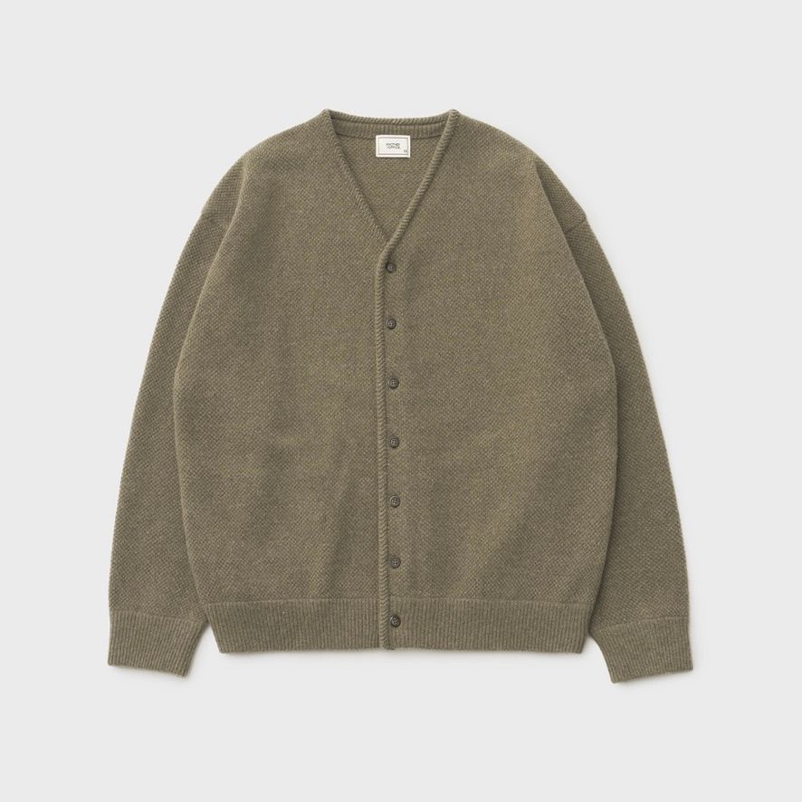 【残り一点】Moss Stitch V-Neck Cardigan