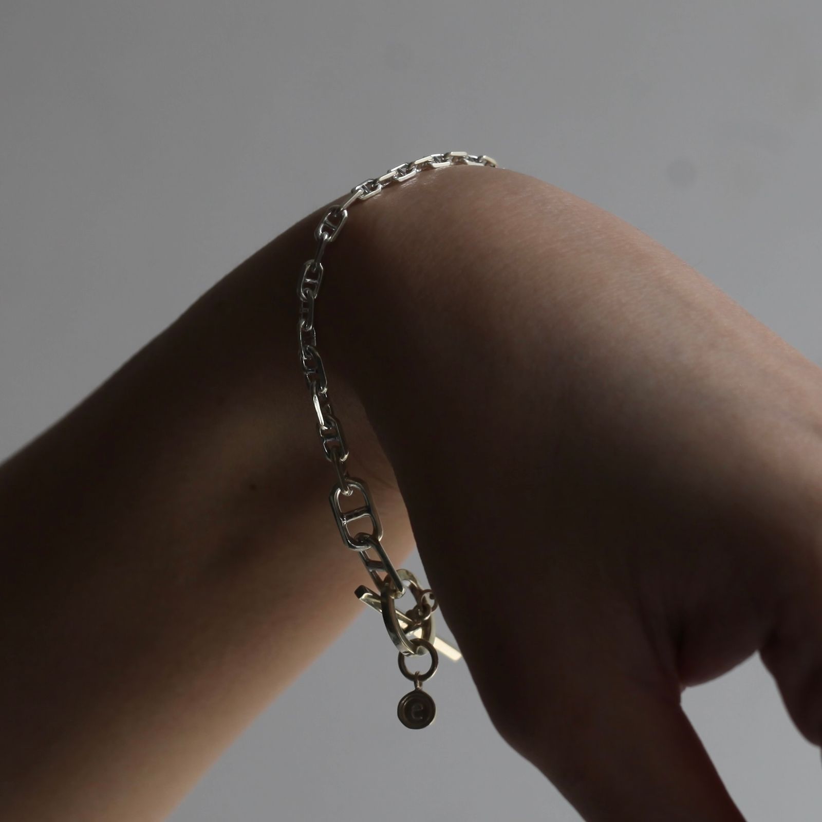 【残り一点】Gradient Anchor Chain Bracelet T-BAR