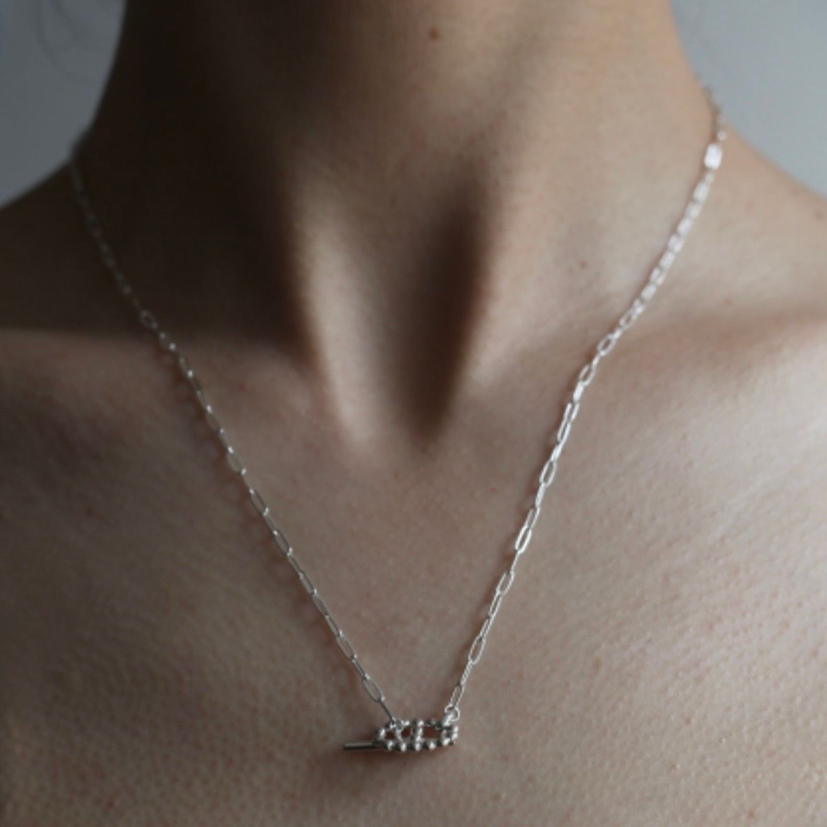 【残り一点】PC Ball Anchor T-BAR Necklace