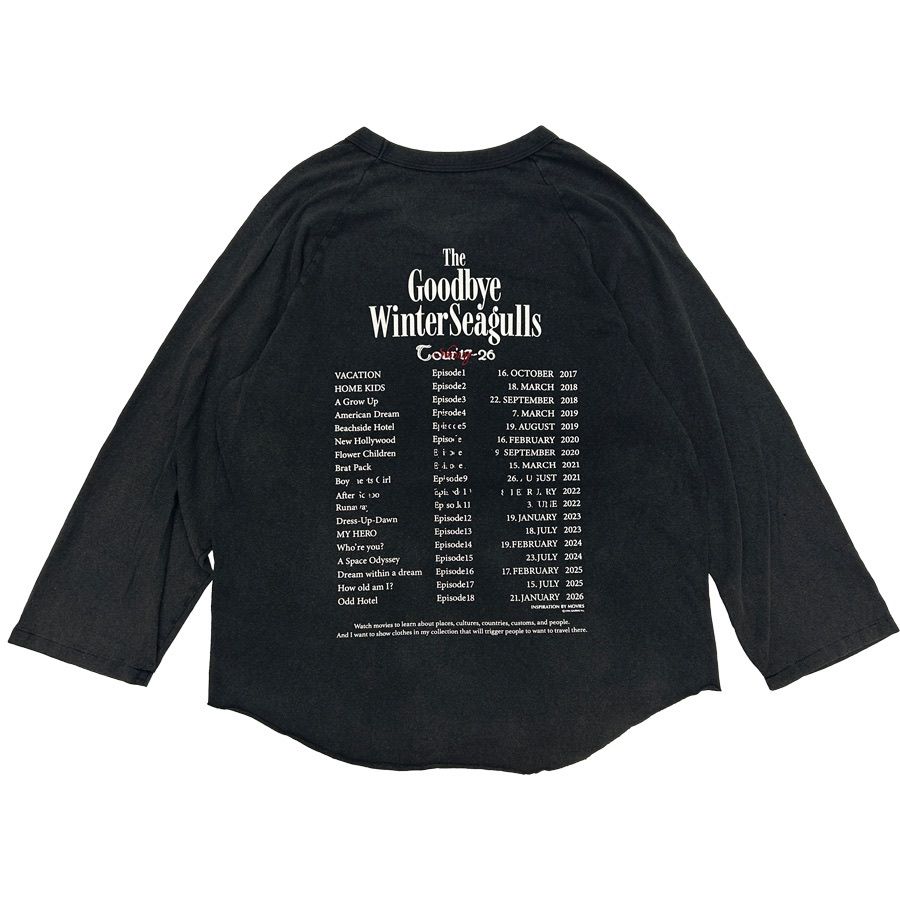 【残り一点】"The Winter Seagulls" Tour Raglan Tee