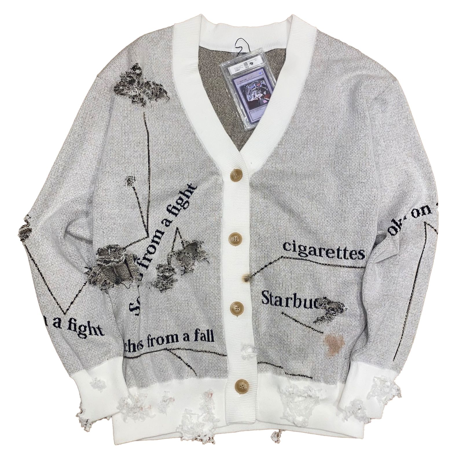 【残りわずか】Damage Alert Cardigan