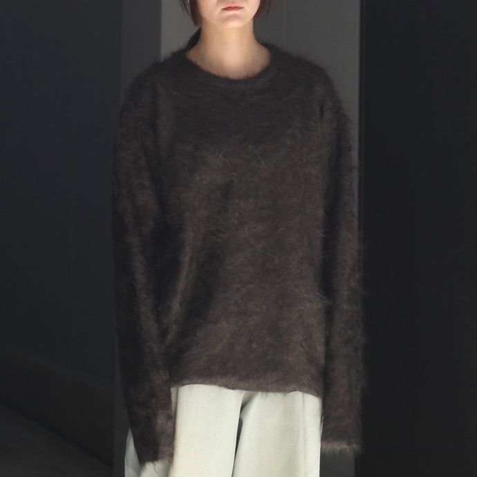 【残り一点】Cashmere Shaggy Knit Crew Neck LS