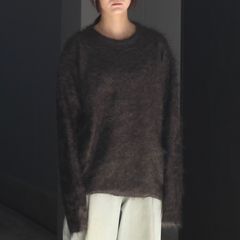 【残り一点】Cashmere Shaggy Knit Crew Neck LS