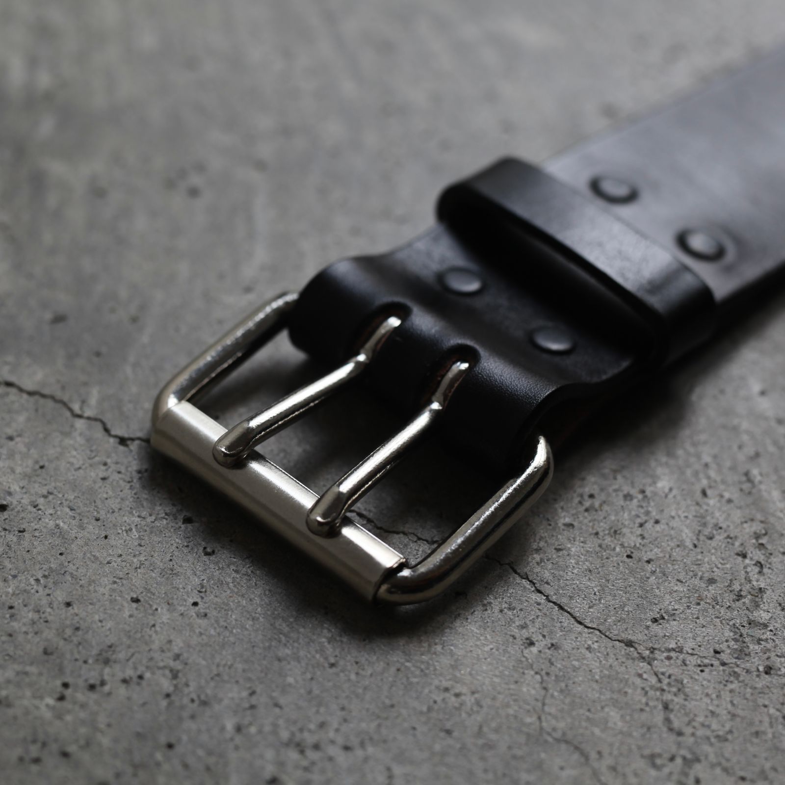 【残り一点】2 Inch Wide Tongue Belt(BLACK)