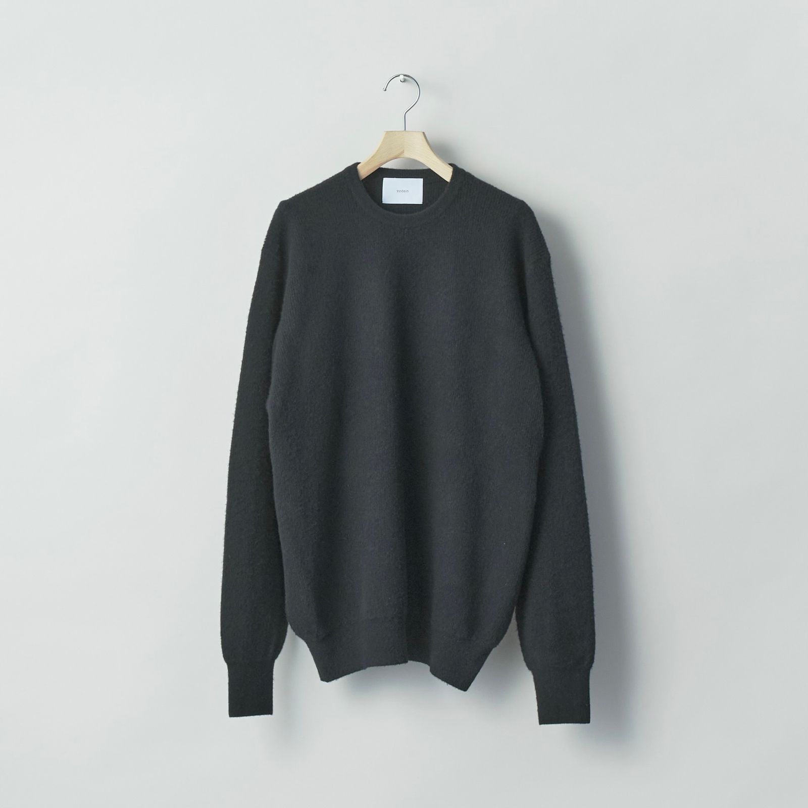 【残りわずか】Super Fine Wool Milled Knit Crew Neck LS