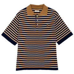 【残り一点】2Tone Stripe Polo Knit