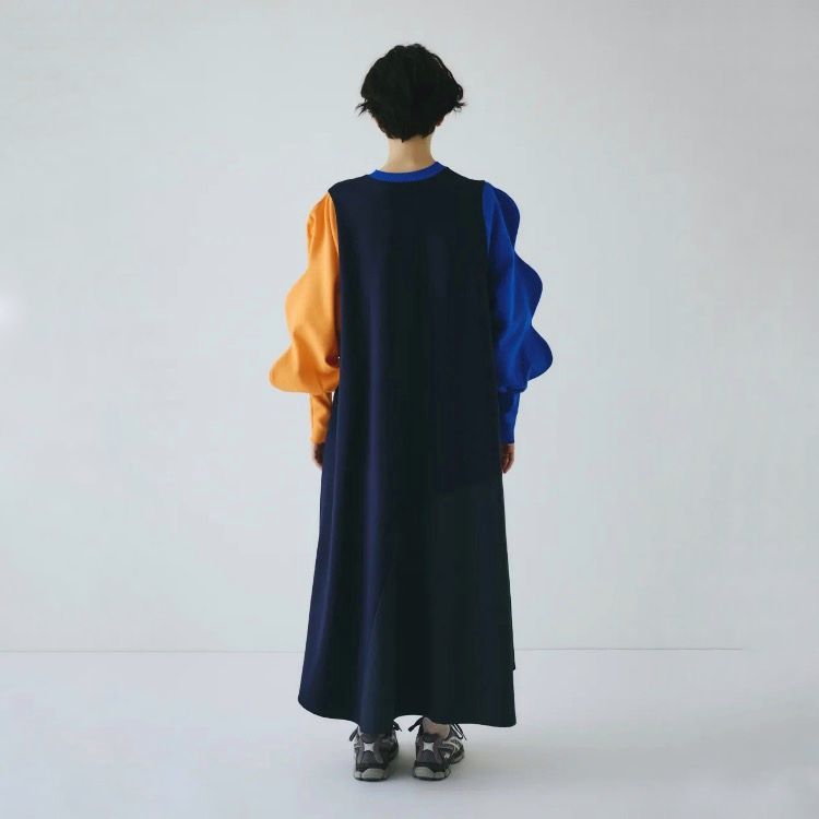 【残り一点】Mountain Sleeve Docking Dress