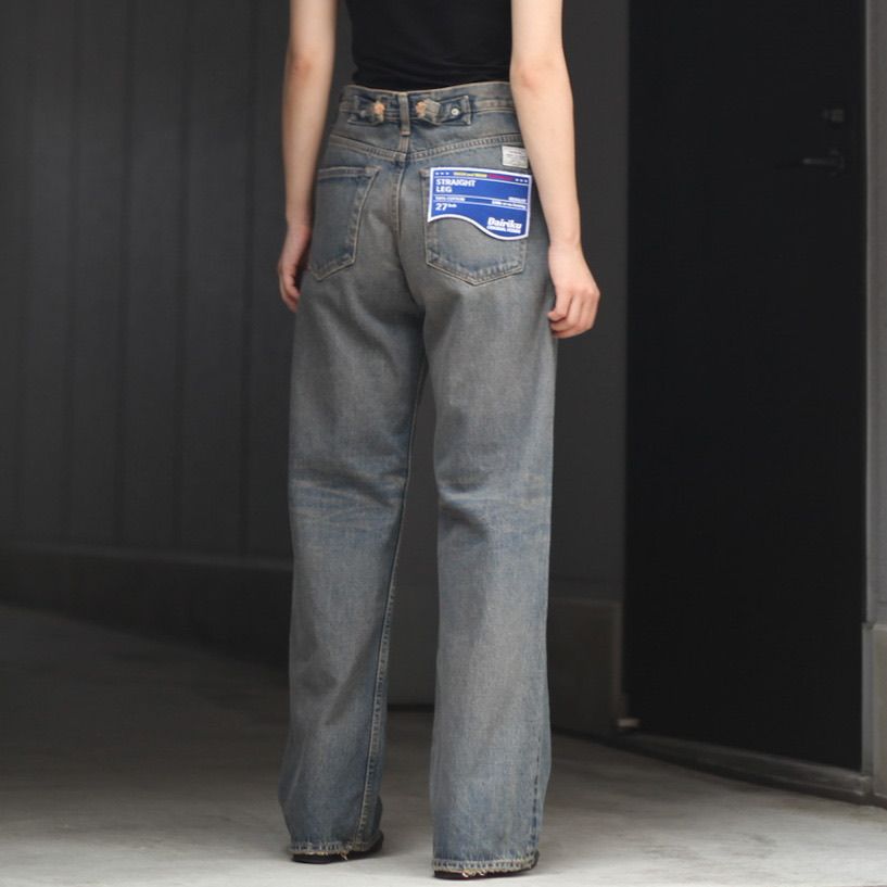 ウエスト75dairiku StraightMud Vintage Denim Pants