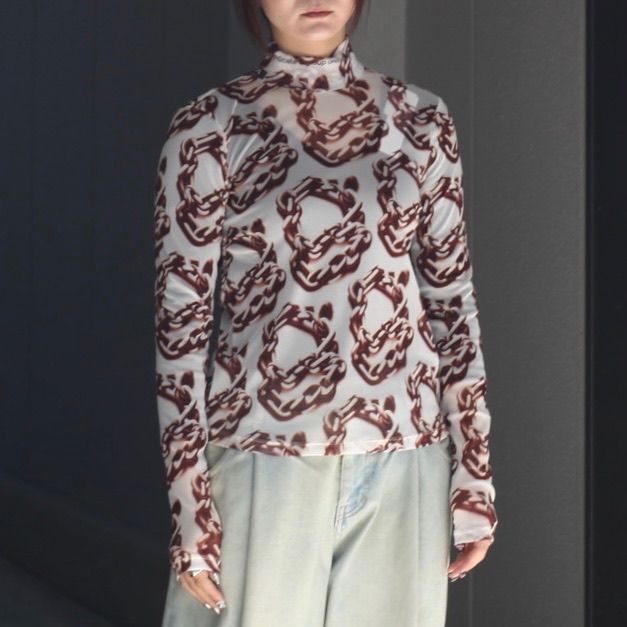 【残り一点】Graphic Mesh Top A