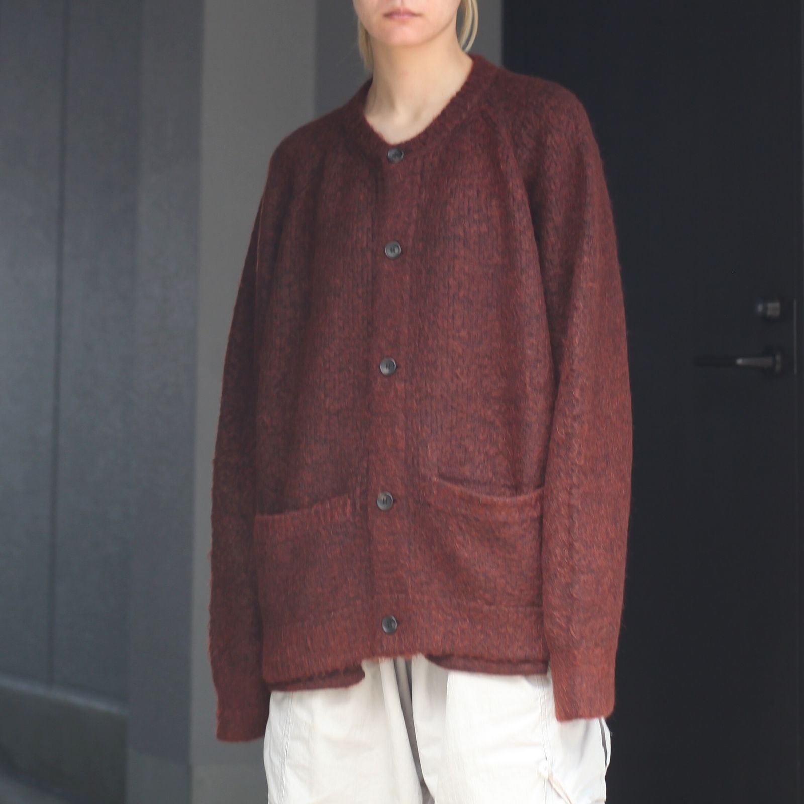 陰山織物謹製 stein KID MOHAIR CARDIGAN Lサイズ | www.tegdarco.com