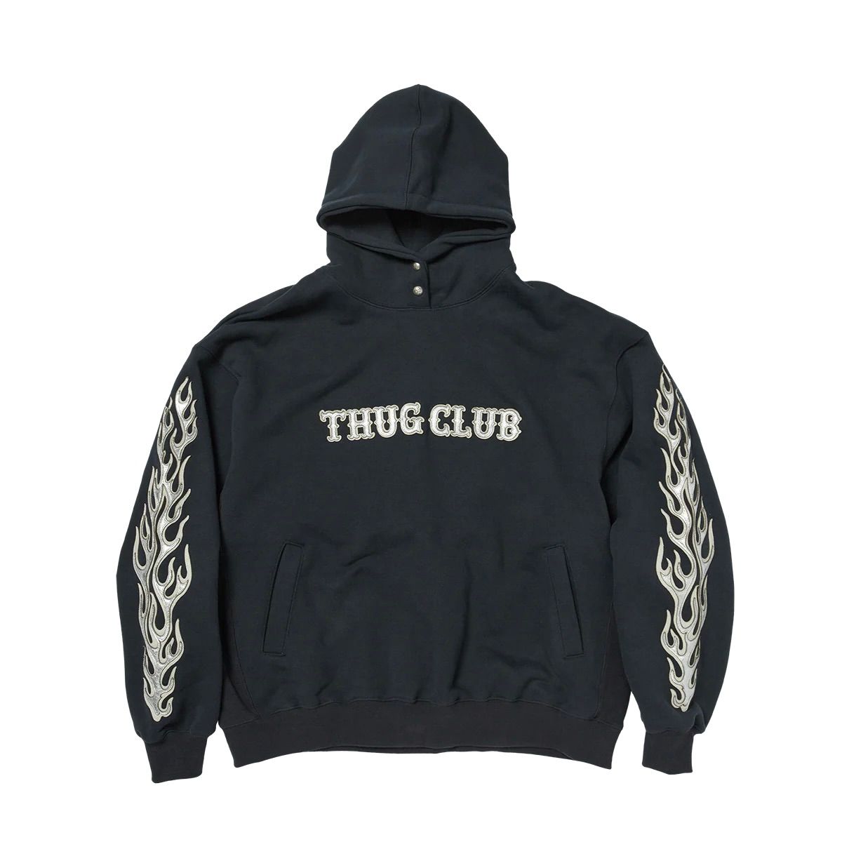 【残り一点】Leather Flame Hoodie