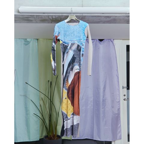 kotohavokozawa(コトハヨコザワ）】プリーツリブワンピース 重た 