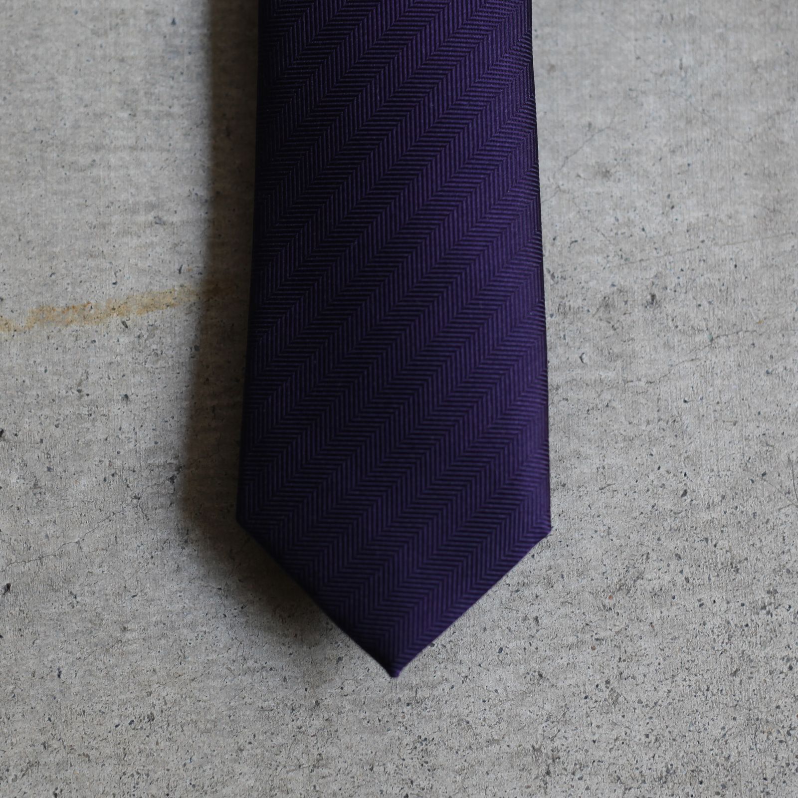 【残りわずか】Silk Narrow Tie(PURPLE)