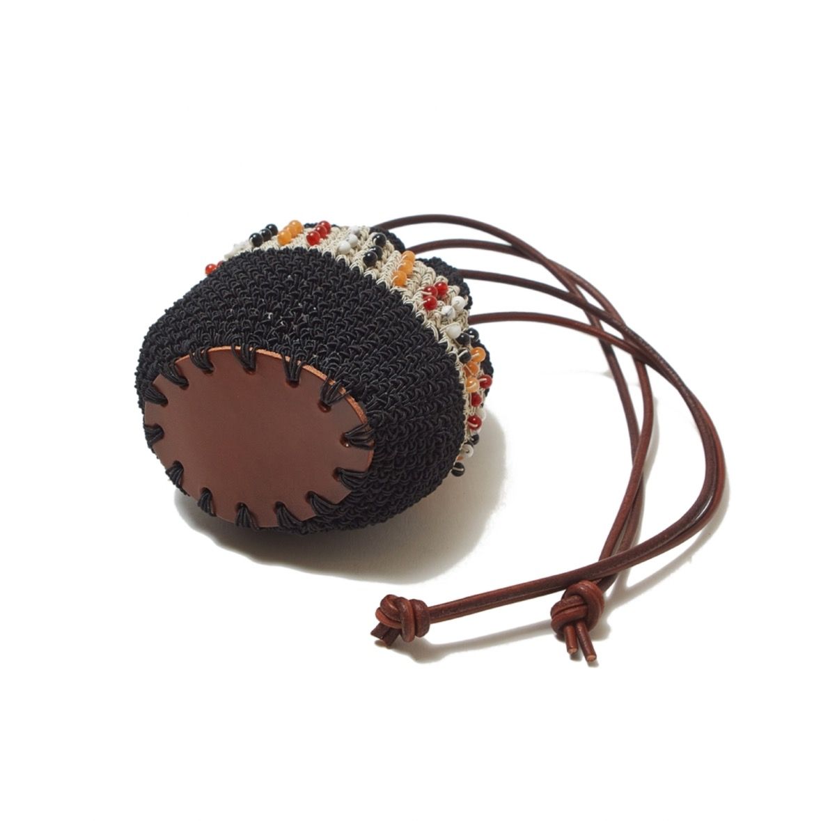 【残り一点】Knitting Beads Bag_S