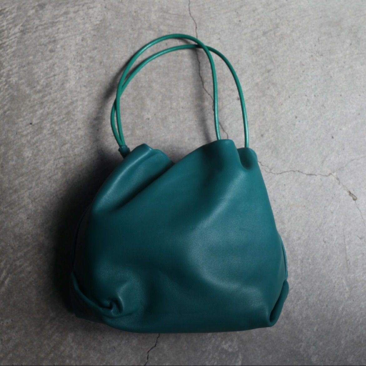 【残り一点】French Lamb Drawstring bag MR